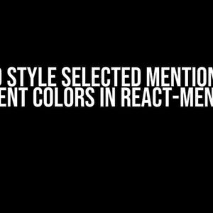 How to Style Selected Mentions with Different Colors in React-Mentions?