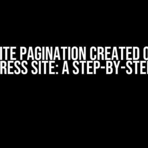 Infinite Pagination Created on my WordPress Site: A Step-by-Step Guide