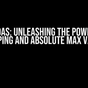 Pandas: Unleashing the Power of Grouping and Absolute Max Values