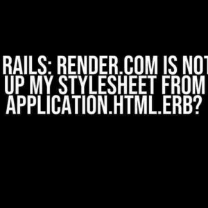 Ruby on Rails: Render.com is not picking up my stylesheet from application.html.erb?